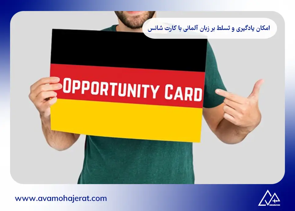 امکان یادگیری زبان آلمانی با کارت شانس آلمان
